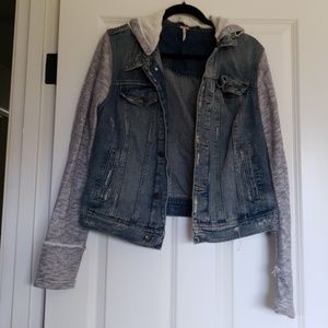 Free People denim and sweater jacket